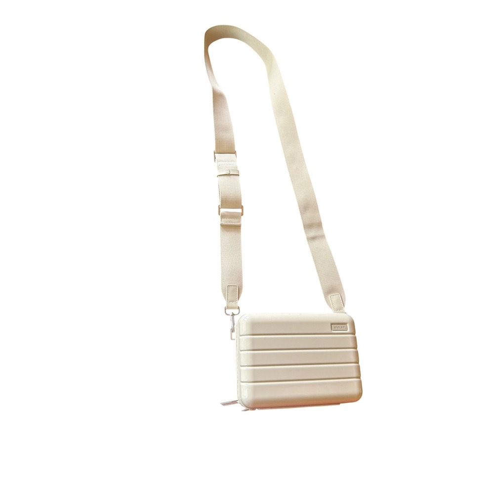 Away Crossbody Bag Sand Daily Hardshell Travel Minimalist Adjustable Strap
